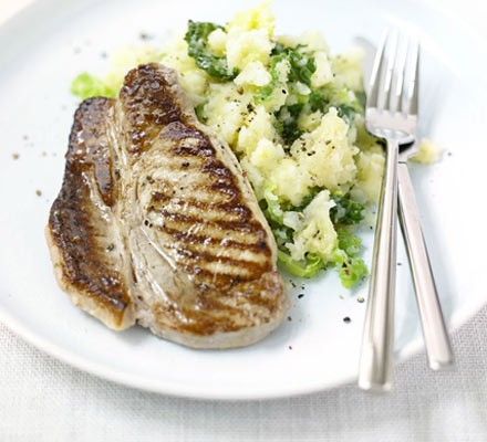 Pork with swede colcannon recipe 
