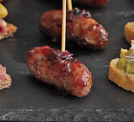 Cranberry & ginger sausages recipe 