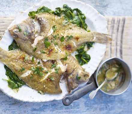 Grilled dab with garlic butter recipe