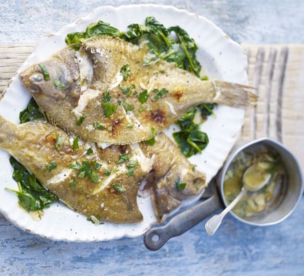 Grilled dab with garlic butter recipe 