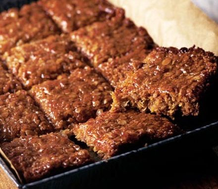 Golden orange & walnut flapjacks recipe