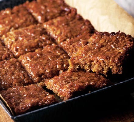 Golden orange & walnut flapjacks recipe 