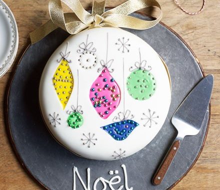 Christmas bauble cake recipe