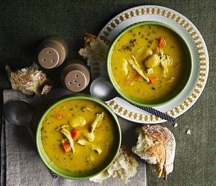 Herby chicken & butter bean soup recipe