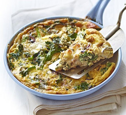 Kale & goat’s cheese frittata recipe 