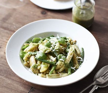 Best ever pesto & potato pasta recipe