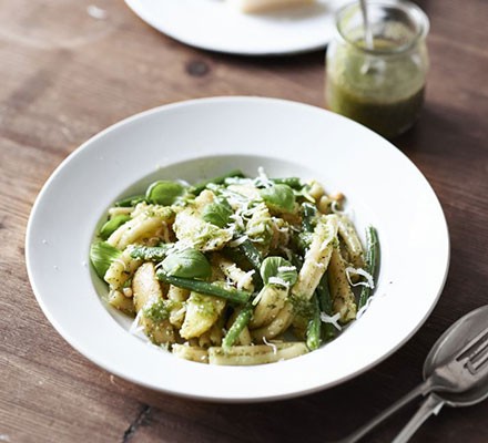 Best ever pesto & potato pasta recipe 