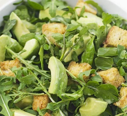 Avocado & leaf salad recipe 