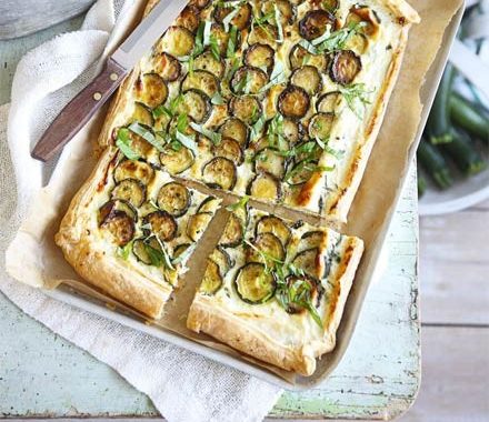 Courgette & ricotta tart recipe