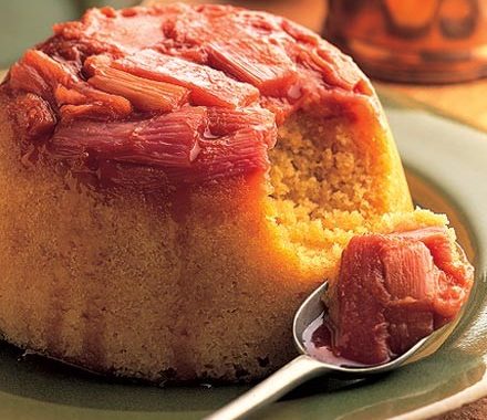 Rhubarb steamed pudding recipe