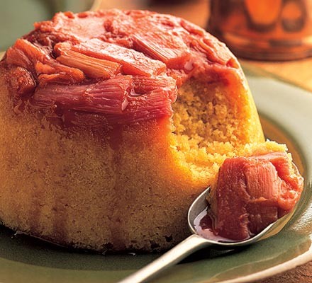 Rhubarb steamed pudding recipe 
