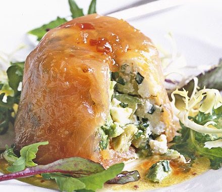 Smoked salmon & avocado terrines recipe
