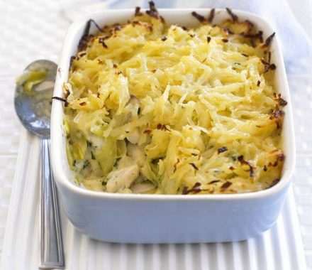 Rosti-topped fish pie recipe