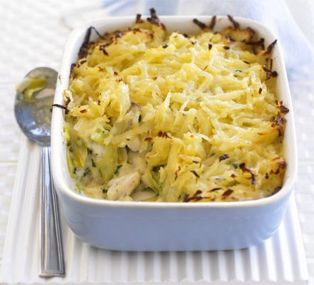 Rosti-topped fish pie recipe 