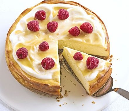 Luscious lemon baked cheesecake recipe