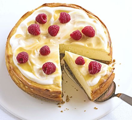 Luscious lemon baked cheesecake recipe 