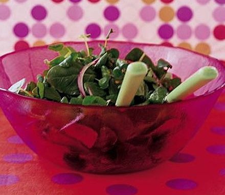 Spinach & watercress salad recipe