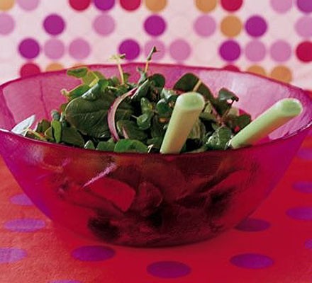 Spinach & watercress salad recipe 