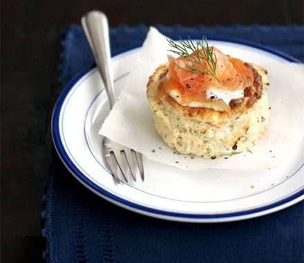 Smoked salmon soufflés recipe
