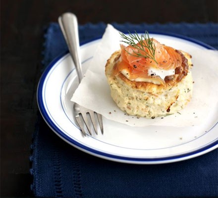 Smoked salmon soufflés recipe 