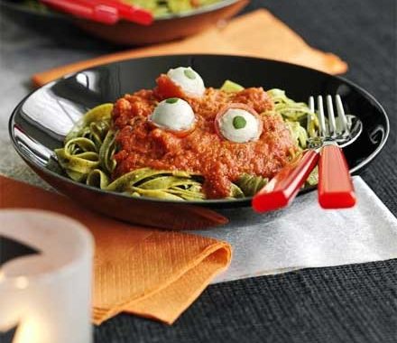 Eyeball pasta recipe