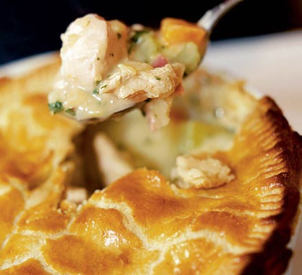 Chicken & ham pie recipe 