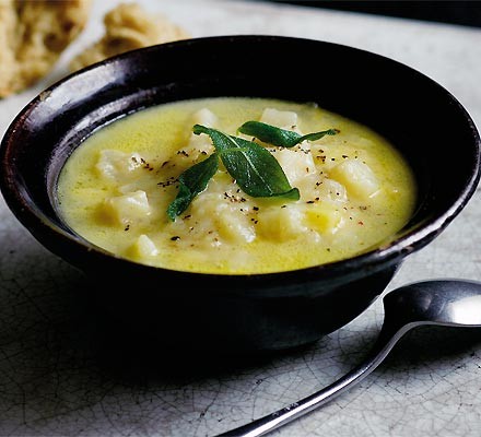 Chunky cheddar & celeriac soup recipe 