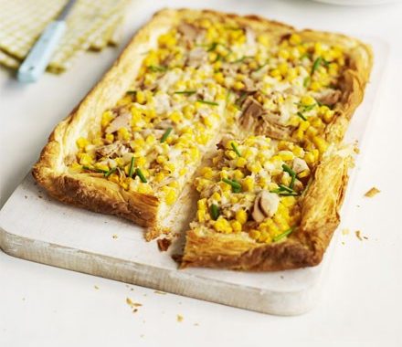 Tuna & sweetcorn slice recipe
