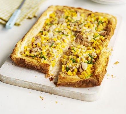 Tuna & sweetcorn slice recipe 