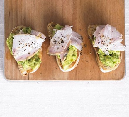 Turkey & avocado toast recipe 
