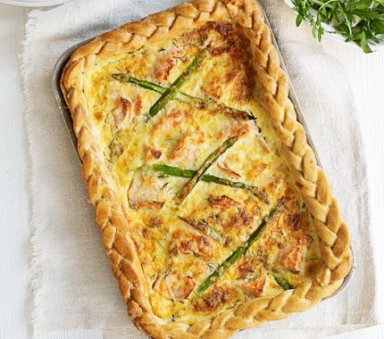 Salmon quiche recipe
