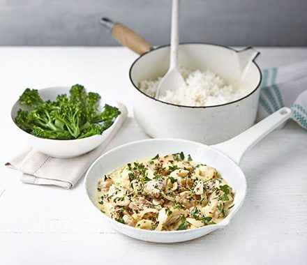 Cider, mustard & herb chicken recipe