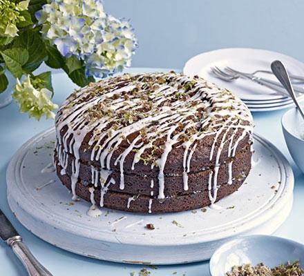 Sticky treacle, ginger & lime cake recipe 