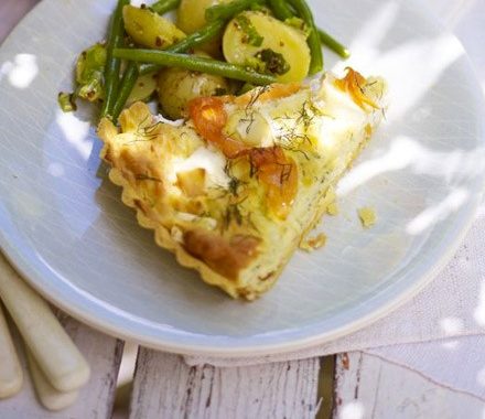 Smoked salmon soufflé tart recipe