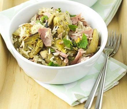 Ham, artichoke & lemon pilaf recipe