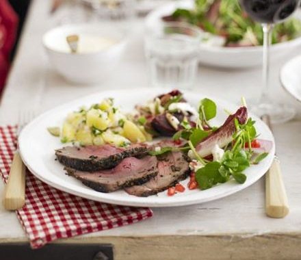 Spiced roast beef recipe