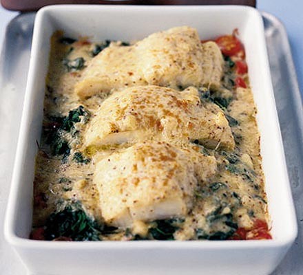 Smoked fish & cherry tomato rarebit recipe 