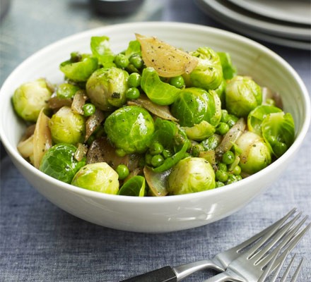 Buttery sage & onion sprouts recipe 