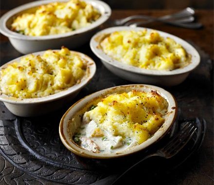 Fish pie with potato crust recipe