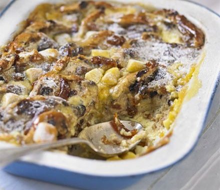 Hot cross bun & butter pudding recipe