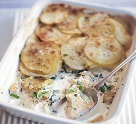 Creamy baked haddock & tatties recipe 
