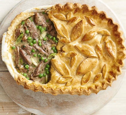 Lamb shank, pea & mint pie recipe 