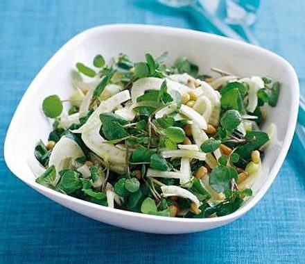 Fennel, watercress & pine nut salad recipe