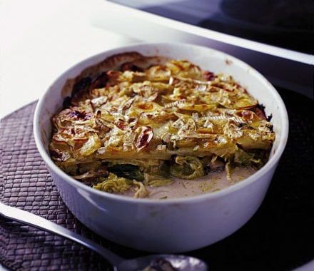 Lazy cheesy vegetable hotpot recipe