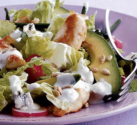 Warm chicken & avocado salad recipe 