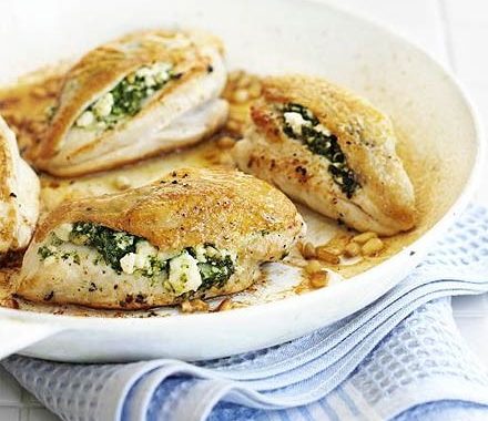 Spinach & feta stuffed chicken recipe