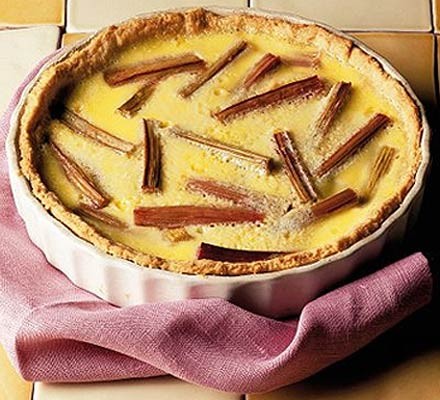 Rhubarb custard tart recipe 