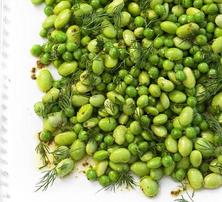 Pea & soya bean salad with fresh dill recipe 