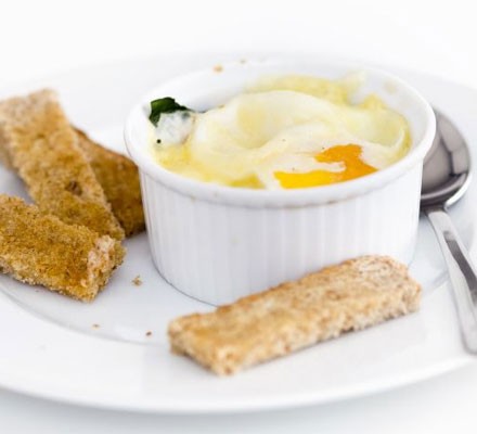 Baked dippy eggs recipe 