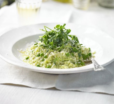 Pea risotto recipe 